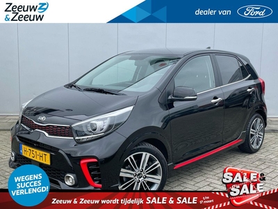 Kia Picanto 1.0 T-GDI GT-Line Stoel/ Stuurverwarming| Leer| Navigatie| 12 maanden Bovag garantie|