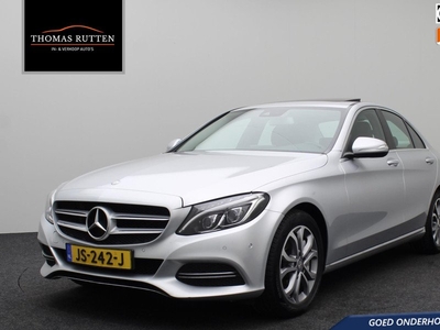 Mercedes-Benz C-klasse 350 e Lease Edition 2014 | Goed Onderhouden | Airco | Stoelverwarming | Cruise Control | Navigatie | Schuif Kantel Dak | Spraakbediening | Achteruitrij Camera | Boekjes | 2 Sleutels