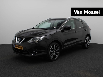 NISSAN QASHQAI 1.2 Tekna | TREKHAAK | LEDEREN BEKLEDING | 360 CAMERA | NAVIGATIE | STOELVERWARMING | CRUISE CONTROL | LICHTMETALEN VELGEN | LED | CLIMATE CONTROL |