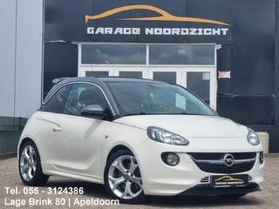 Opel ADAM 1.4 Turbo S 150PK PANORAMADAK|LEDER STOELEN|CRUISE CONTROL|ECC/AIRCO|PDC ACHTER|GETINT GLAS|USB|BLUE TOOTH|17 INCH VELGEN Maandag tot Vrijdag van 09.00 tot 20.00 uur en Zaterdag van 09.00 tot 18.00 uur