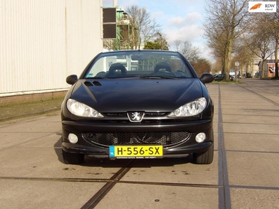 Peugeot 206 CC 1.6-16V 2005 Cabrio Hardtop Zwart