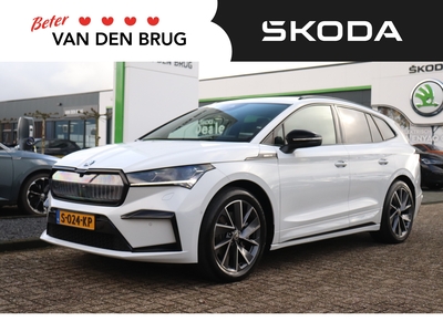 SKODA ENYAQ IV 80 Sportline | Crystal Face | Head-Up Display | Achteruitrijcamera | Stuurwielverwarming