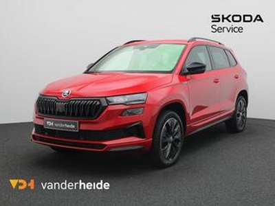 Skoda Karoq 1.5 TSI ACT Sportline 150PK DSG Facelift, Achteruitrijcamera, virtual pedal, winterpakket Plus, keyless, alarm, 18'' lichtmetaal