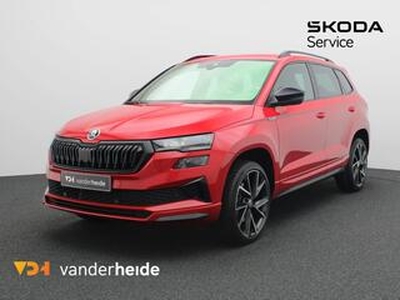 Skoda Karoq 1.5 TSI ACT Sportline 150PK DSG Facelift, Achteruitrijcamera, virtual pedal, winterpakket Plus, keyless, alarm, 19'' lichtmetaal