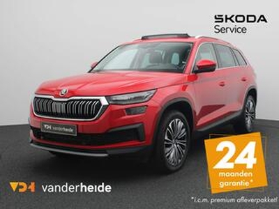 Skoda Kodiaq 1.5 TSI Business Edition 150PK DSG Panoramadak, keyless, virtual cockpit, stuur/stoelverwarming, alarm, 19'' lichtmetaal