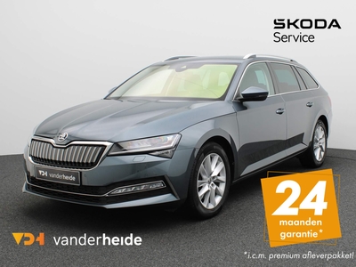 SKODA SUPERB Combi 1.4 TSI iV Business Edition Plus 218PK DSG Trekhaak, achteruitrijcamera, Columbus, elek. stoelen, winterpakket Plus, virtual pedal, keyless, Matrix-LED, 17'' lichtmetaal