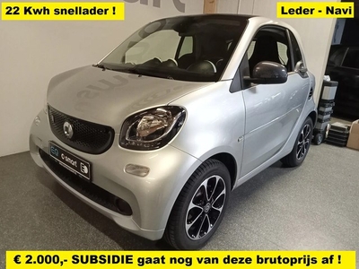 Smart Fortwo 22 Kwh lader - leder = camera - navi