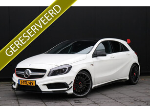 Mercedes-Benz A-Klasse AMG 45 4MATIC | 361 PK | H&K | MEMORY | LEDER | STOELVERW. | CAMERA | SPORTSTOELEN | CRUISE | NAVI |