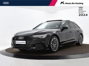 Audi A6 Avant 55 Tfsi e 367pk S-Tronic Quattro Competition | Panoramadak | Park Assist | P-Sensoren | Camera | Navi | Carplay | S-line | Trekhaak | 19'' Inch | Garantie t/m 15-10-2025 of 100.000km