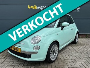 Fiat 500 0.9 TwinAir Lounge *mintgroen *climate *VERKOCHT*