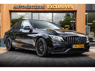 Mercedes-Benz C-klasse AMG 63 S Panoramadak Schaalstoelen Memory Camera Navigatie ACC Keyless Leer