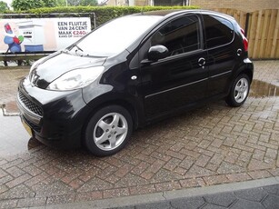 Peugeot 107 1.0-12V Black & Silver oa airco half leer