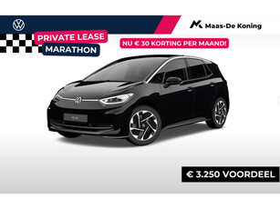 Volkswagen ID.3 Pro Business 58 kWh accu, 150 kW / 204 PK · Variabele laadbodem · Velgen 'wellington', 19 inch lichtmetaal zwart · EKDeal · Privatelease 510,- per maand! · Snel uit voorraad rijden! · Incl. Inruilvoordeel