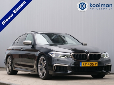 BMW 5-SERIE M550i xDrive 463pk High Executive Automaat Navi / Leer / Softclose / Camera / Apple Carplay