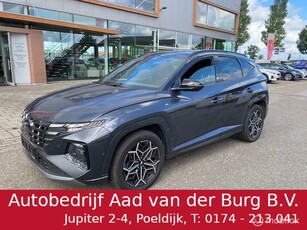 Hyundai Tucson 1.6 T-GDI PHEV Premium Sky 4WD 60km Electr rijden hierna Hybride , Leder en stoel verwarming , Full option , Lage km stand !