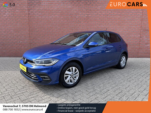 Volkswagen Polo 1.0 TSI 95pk DSG Style Navigatie Carplay Parkeersensoren VA Camera Blind Spot Assist Adaptive Cruise Control Stoelverwarming IQ Light Ledverlichting Getinte ramen Climate Control