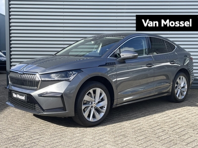 SKODA ENYAQ IV Coupé 60 Business Edition Plus 58 kWh 180 PK | Automaat | Matrix LED Koplampen | Navigatie | Achteruitrijcamera | Climate Control | Panorama dak | Adaptive Cruise Control | Leder pakket | Parkeersensoren | Elektrische achterklep | Privacy Glass | Stoel...