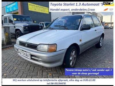 Toyota Starlet 1.3i AUTO'S ALLE TYPE'S / WIJ WERKEN UITSLUITEND OP TELEFONISCHE AFSPRAAK!!