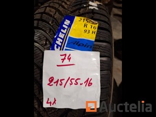 4 banden MICHELIN 93H ALPIN A4 215/55/16