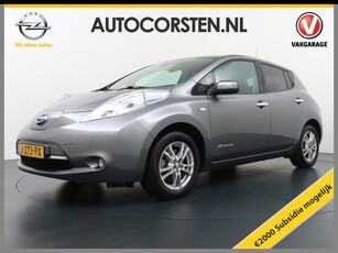 Nissan Leaf €5.395,- Na Subsidie Tekna 24kWh Navi Ecc Leder