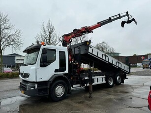 Renault Premium 370 6X2 KIPPER + TEREX 165.2 + REMOTE