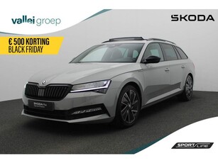 Skoda Superb Combi 1.5 TSI 150PK DSG ACT Sportline Business Pano Matrix LED Geheugenstoel Le