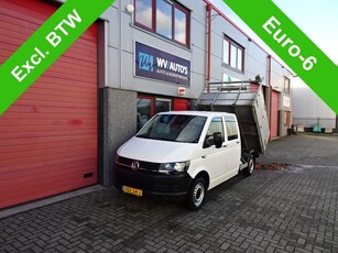 Volkswagen Transporter 2.0 TDI L2H1 DC 6 pers achterwaartse