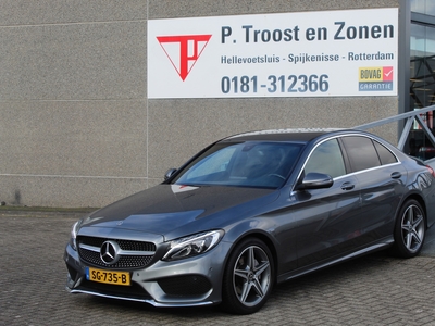 MERCEDES C-KLASSE 180 AMG Automaat Lederen bekleding/Navigatie/Stoelverwarming/Achteruitrijcamera/Keyless/Led koplampen/Cruise control/Parkeersensoren rondom/Inklapbare spiegel/Dodehoekassistent