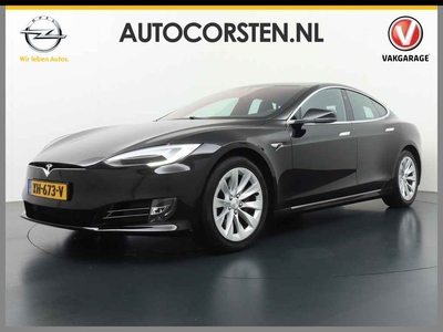 Tesla Model S 75D 476pk 4x4 Leer AutoPilot Intelligente Luchtvering Panorama-Dak El.Stoelen/Geheugen Navi Pdc-A+Voor pakket El.Achterklep Adap