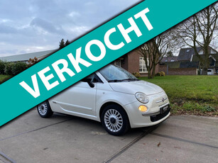 Fiat 500 1.2 Lounge|AUTOMAAT|BLUETOOTH|PANO DAK|AIRCO|LEDER|ONDERHOUDEN|NAP|2 KEYS