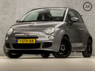 Fiat 500C 0.9 TwinAir 500S Automaat (LEDER, AIRCO, GETINT GLAS, SPORTSTOELEN, LM VELGEN, PARKEERSENSOREN, ZWART HEMEL, NIEUWSTAAT)