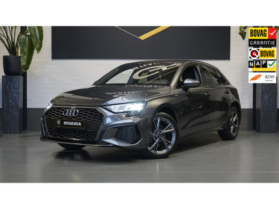 Audi A3 Sportback 40 TFSIe S-Line AUTOMAAT-AUDISOUND-CAMERA-CLIMA-CRUISE-DAB-DRIVESELECT-KEYLESS-LEDER-NAVIGATIE-VIRTUEEL-TREKHAAK