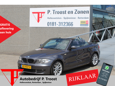 BMW 1-SERIE Cabrio 118i High Executive Automaat/Lichtmetalen velgen/Airco/Parkeersensoren/Cruise control/Elektrische ramen/Elektrische spiegels