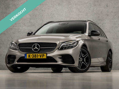 Mercedes-Benz C-Klasse Estate 180 AMG Sport 157Pk Automaat (PANORAMADAK, GROOT NAVI, CAMERA, DIGITAL COCKPIT, COGNAC LEDER, STOELVERWARMING, ELEK SPORTSTOELEN, GETINT GLAS, ZWART HEMEL, ELEK ACHTERKLEP, NIEUWSTAAT)