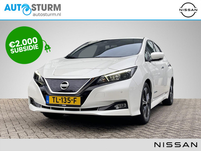 Nissan LEAF N-Connecta 40 kWh *€2.000 SUBSIDIE MOGELIJK!* | Navigatie | Adapt. Cruise Control | 360° Camera | Stuur- + Stoelvewarming | Keyless Entry | Apple Carplay/Android Auto | Rijklaarprijs!