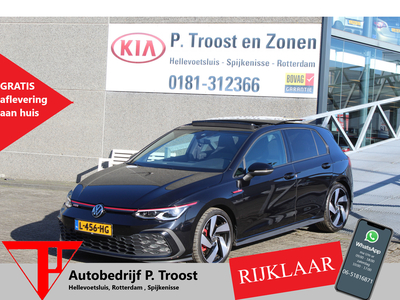 VOLKSWAGEN GOLF 2.0 TSI GTI Panoramadak/IQ Light/Navigatie/Achteruitrijcamera/Virtual cockpit/Adaptieve cruise controle/Sfeerverlichting/Draadloze telefoonoplader/Stuurverwarming/Stoelverwarming/Parkeersensoren rondom