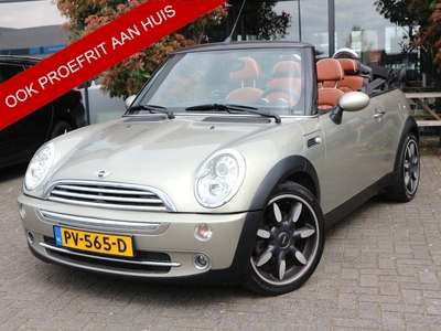 MINI MINI Cabrio Mini 1.6 Cooper Sidewalk AIRCO CRUISE BRUIN LEER