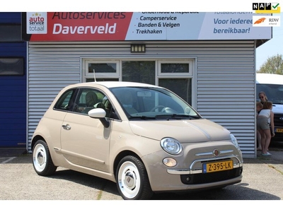 Fiat 500 1.2 Vintage '57, lederen bekleding, airco, l-m