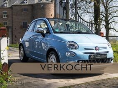 Fiat 500C 1.2 Spiaggina '58 2019 BLAUW | Cabrio | Benzine | Apple CarPlay