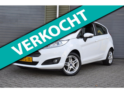 Ford Fiesta 1.0 Titanium, Navigatie, Parkeersensoren, Bluetooth, Climate-Control, Lichtmetalen Velgen.