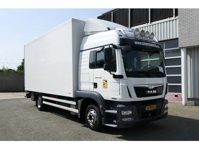 MAN TGM 12.290 Sleeper Cab. Isolated box with cooler