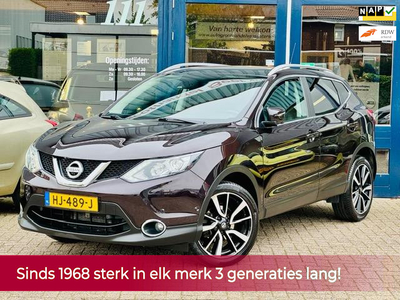 Nissan Qashqai 1.2 Tekna AUTOMAAT NL AUTO NAP! Pano l Navi l 360Camera l Trekhaak l Leder l Cruise l Xenon! 1e eigenaar l Dealer!