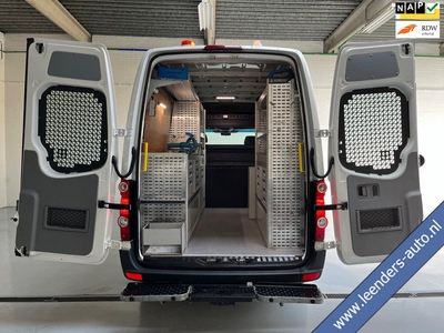 Volkswagen Crafter SERVICEWAGEN 35 2.0 TDI euro6 L2H2 V230 OMVORMER SORTIMO KASTEN STANDKACHEL TREKHAAK 3500KG RIJKLAARPRIJS