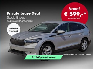 Škoda Enyaq 80 204 pk Private lease 599,- 537 km