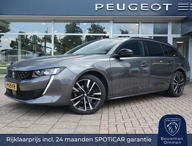 PEUGEOT 508 Sw GT PureTech 130PK EAT8 automaat, Rijklaarprijs, Trekhaak afn. Camera FOCAL HiFi Navigatie