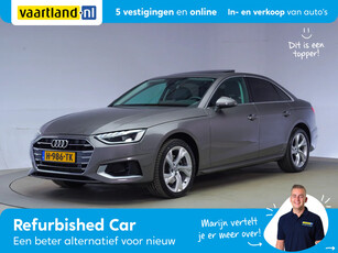 Audi A4 LIMOUSINE 35 TFSI Launch Edition Sport [ Schuifdak Virtual Leder Sportstoelen ]