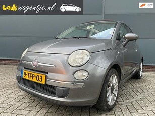 Fiat 500 C 1.2 Lounge Cabrio *halfleer *trekhaak *VERKOCHT*