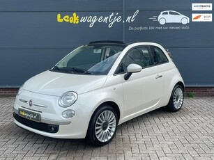 Fiat 500 C 1.2 Lounge Cabrio *parelmoer *16 inch *VERKOCHT*