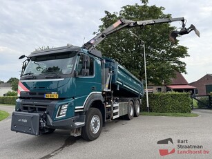 Volvo FMX 370 3 STUKS 6x6 Euro 6 met 2 zijden kipper en HMF