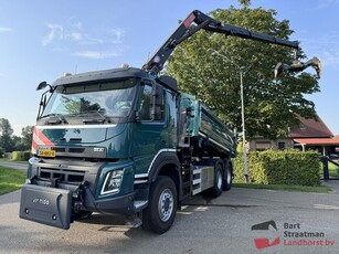 Volvo FMX 370 3 STUKS 6x6 Euro 6 met 2 zijden kipper en HMF